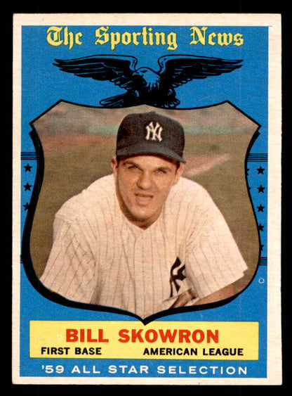 1959 Topps Baseball #554 Bill Skowron A.S. Yankees EX-MT 553392
