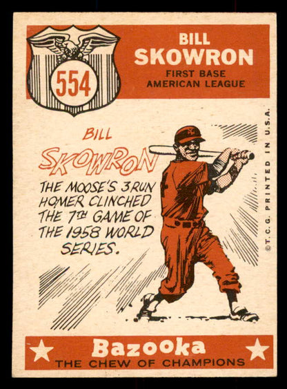 1959 Topps Baseball #554 Bill Skowron A.S. Yankees EX-MT 553392