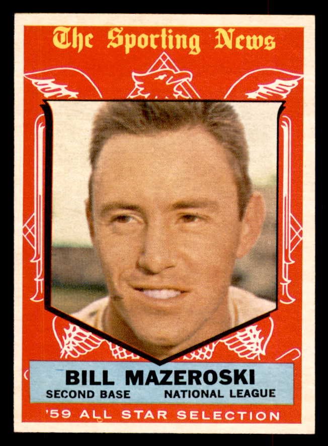 1959 Topps Baseball #555 Bill Mazeroski A.S. Pirates EX-MT 553393