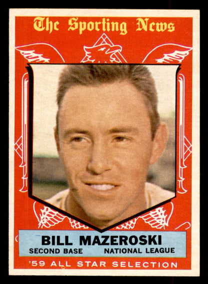 1959 Topps Baseball #555 Bill Mazeroski A.S. Pirates EX-MT 553393