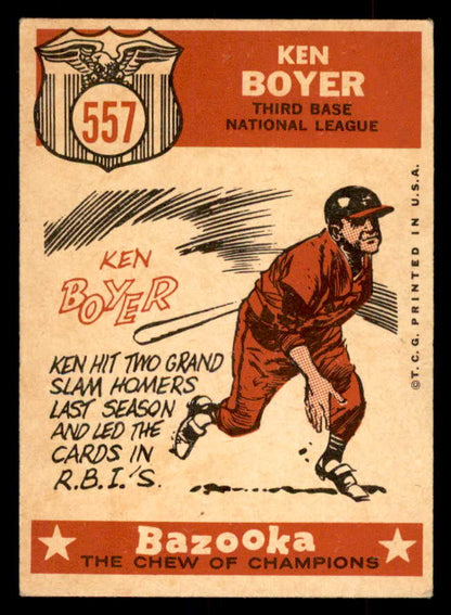 1959 Topps Baseball #557 Ken Boyer A.S. Cardinals VG-EX 553395