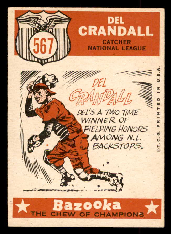 1959 Topps Baseball #567 Del Crandall A.S. Braves EX-MT 553400