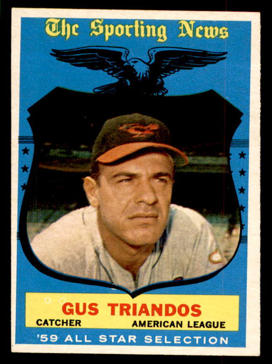 1959 Topps Baseball #568 Gus Triandos A.S. Orioles EX 553401