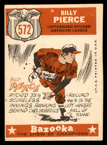 1959 Topps Baseball #572 Billy Pierce A.S. White Sox VG-EX 553404