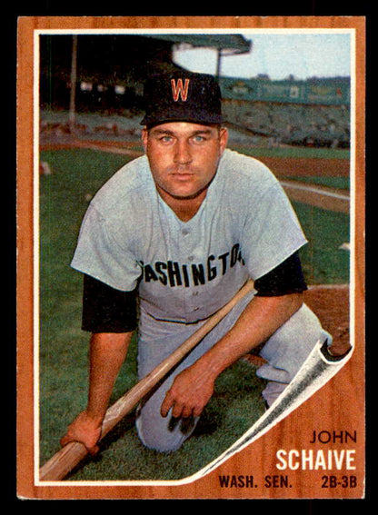 1962 Topps Baseball #529 John Schaive Senators EX-MT 553416
