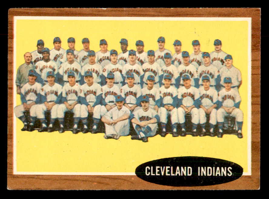 1962 Topps Baseball #537 Cleveland Indians Team EX+/EX-MT 553426