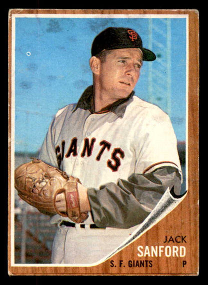 1962 Topps Baseball #538 Jack Sanford Giants VG-EX 553427