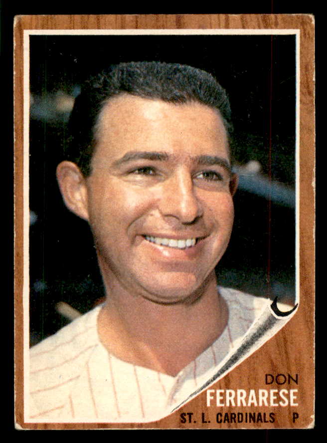 1962 Topps Baseball #547 Don Ferrarese Cardinals VG-EX 553441