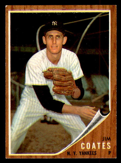 1962 Topps Baseball #553 Jim Coates Yankees EX-MT 553451