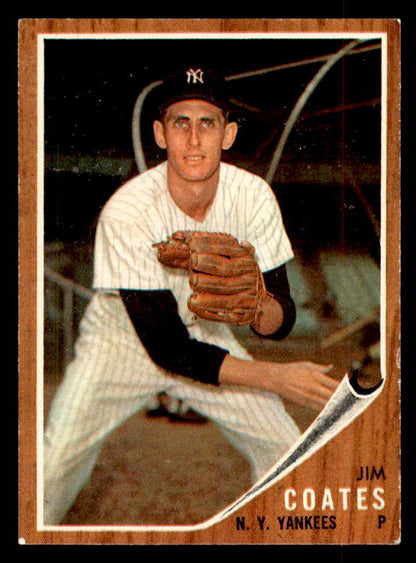 1962 Topps Baseball #553 Jim Coates Yankees EX-MT 553452