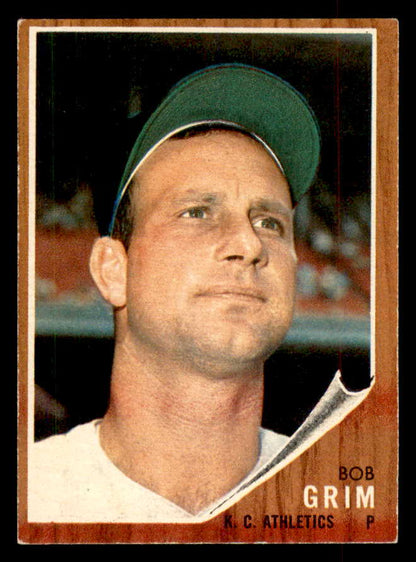 1962 Topps Baseball #564 Bob Grim A's EX 553475