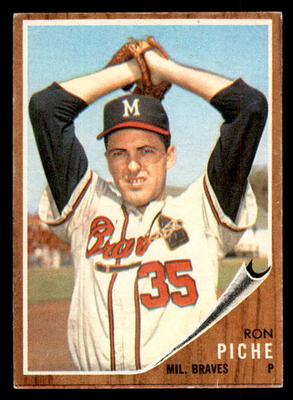 1962 Topps Baseball #582 Ron Piche Braves EX 553511