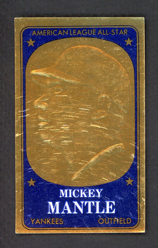 1965 Topps Baseball Embossed #011 Mickey Mantle Yankees VG-EX/EX 553535