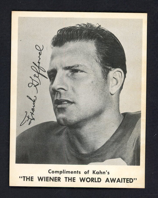 1963 Kahns Football Frank Gifford Giants EX 553546