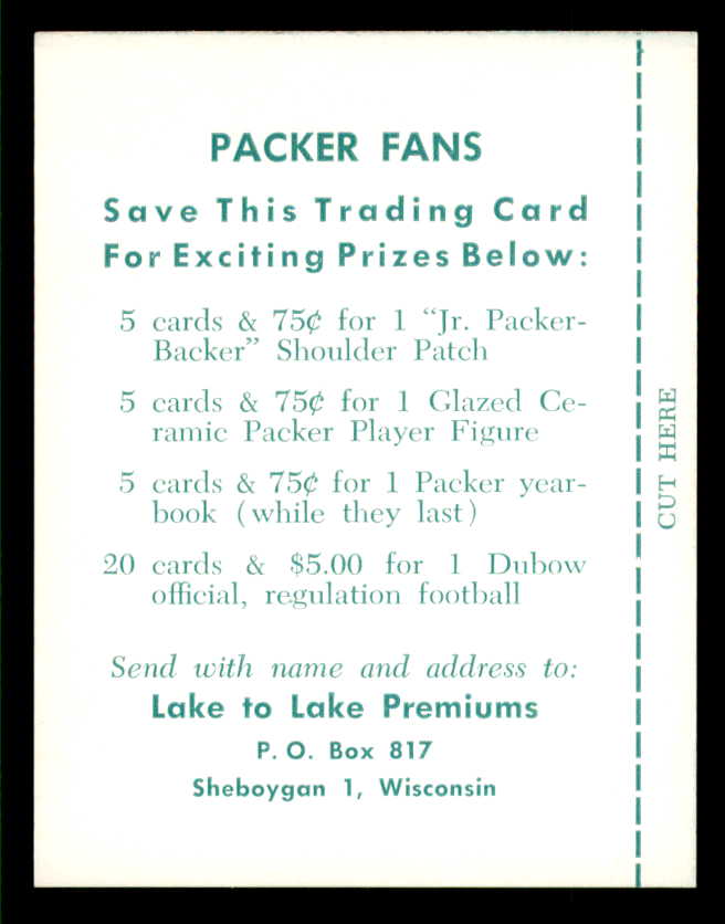 1960 Lake To Lake #029 Ron Kramer Packers NR-MT 553558