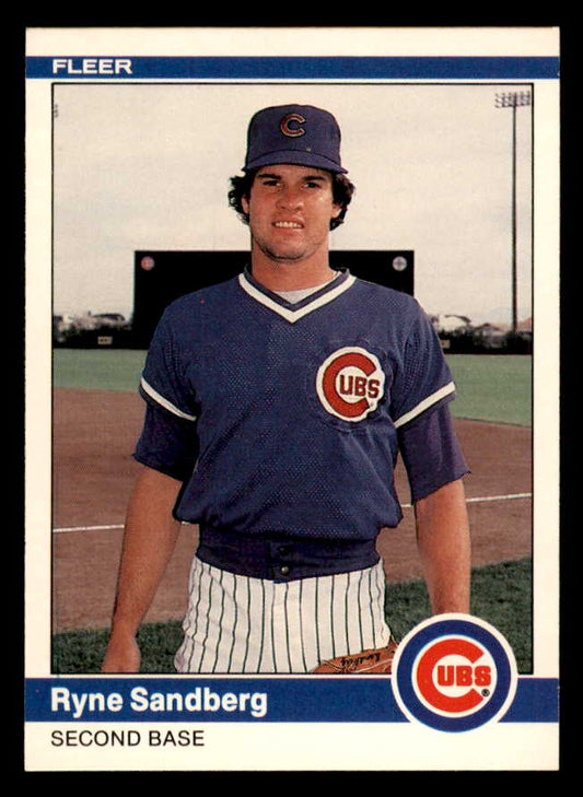 1984 Fleer #504 Ryne Sandberg Cubs NR-MT 553570