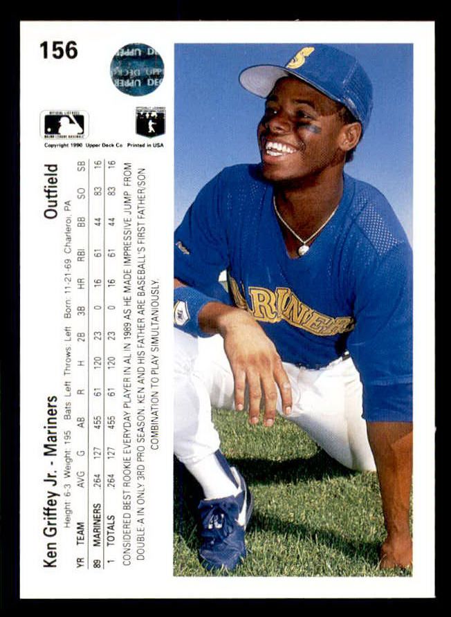 1990 Upper Deck #156 Ken Griffey Jr Mariners NR-MT 553576