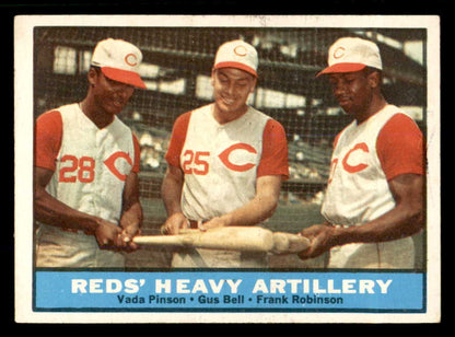 1961 Topps Baseball #025 Frank Robinson Gus Bell EX 553616