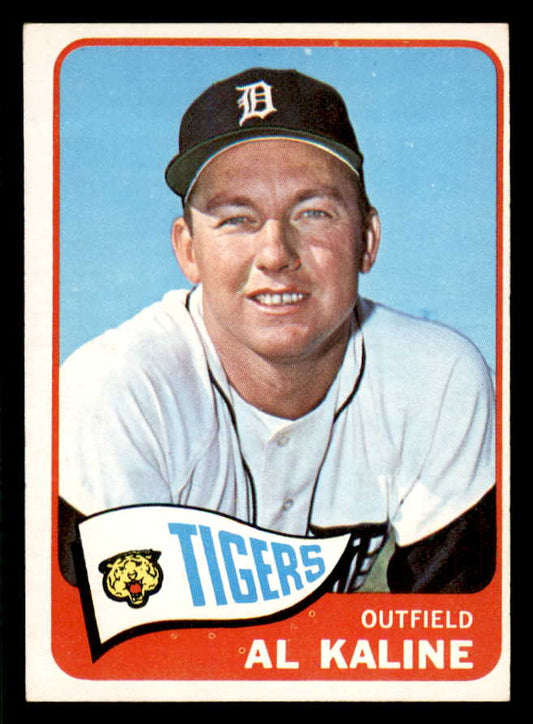 1965 Topps Baseball #130 Al Kaline Tigers EX 553617