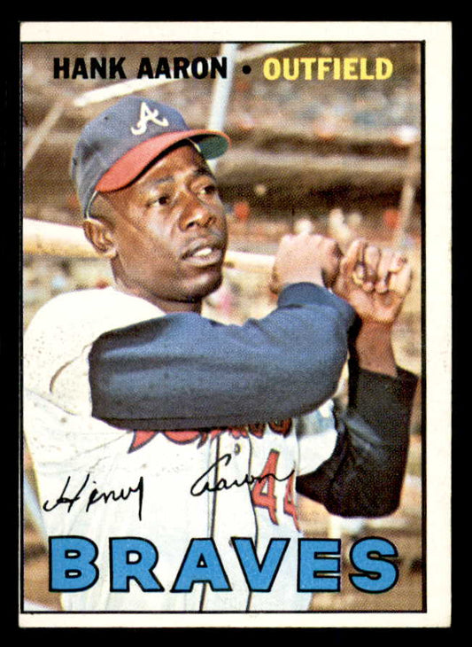 1967 Topps Baseball #250 Hank Aaron Braves VG-EX 553621