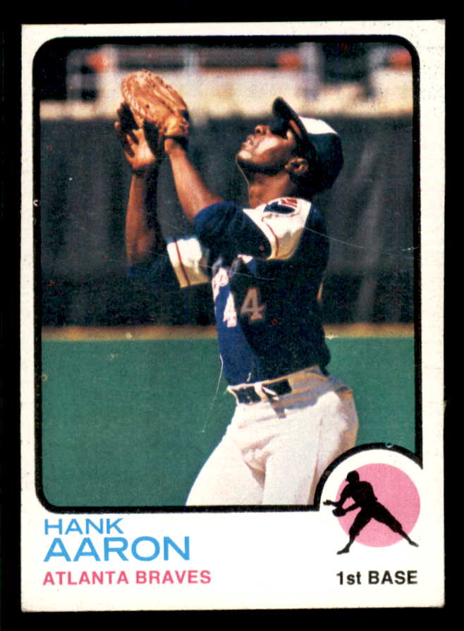 1973 Topps Baseball #100 Hank Aaron Braves EX 553628