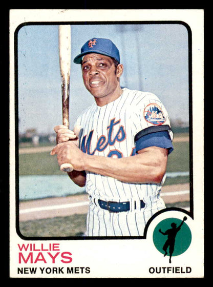 1973 Topps Baseball #305 Willie Mays Mets EX-MT 553635