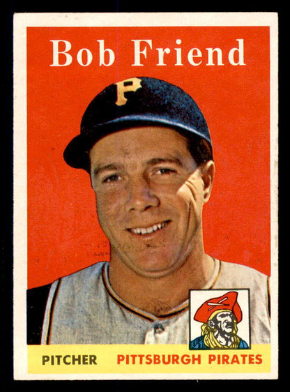 1958 Topps Baseball #315 Bob Friend Pirates NR-MT 553649