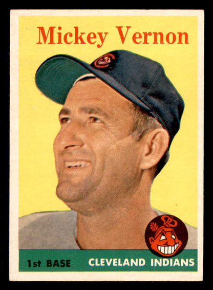 1958 Topps Baseball #233 Mickey Vernon Indians NR-MT 553655