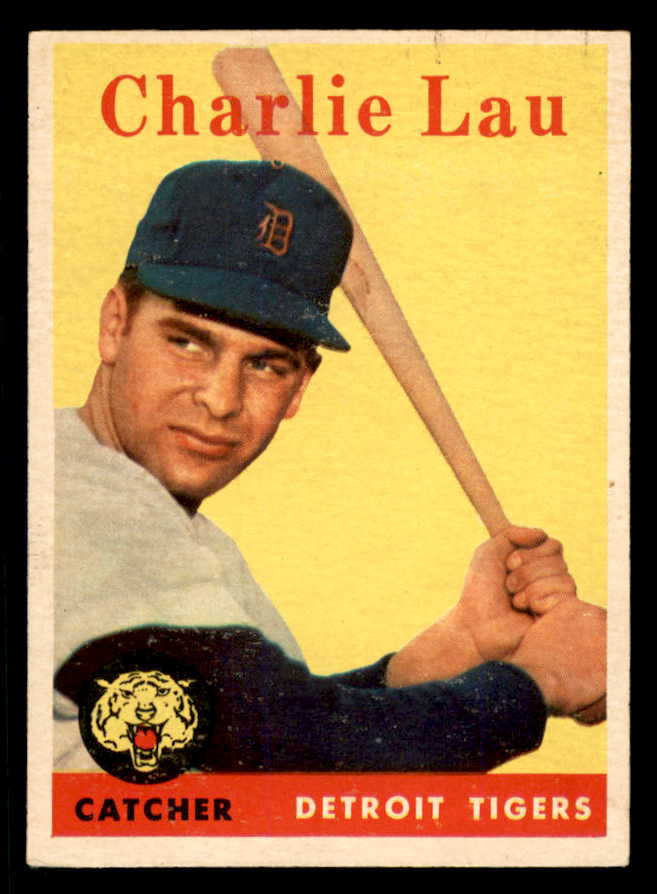 1958 Topps Baseball #448 Charlie Lau Tigers NR-MT 553674