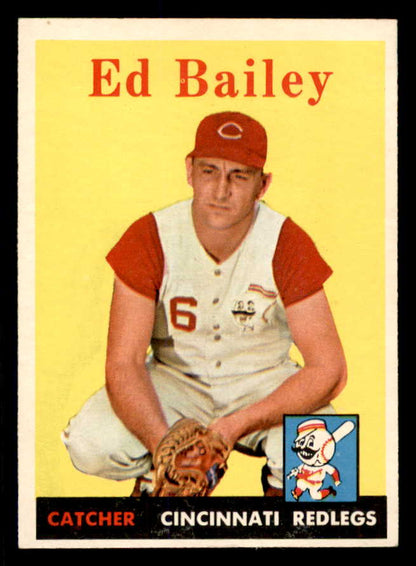 1958 Topps Baseball #330 Ed Bailey Reds NR-MT 553691