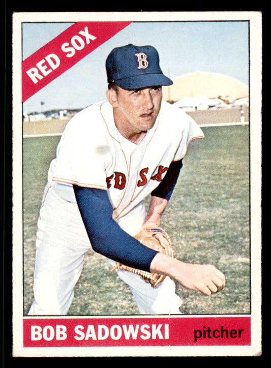 1966 Topps Baseball #523 Bob Sadowski Red Sox VG 553696