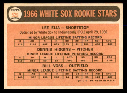 1966 Topps Baseball #529 Lee Elia White Sox NR-MT 553708
