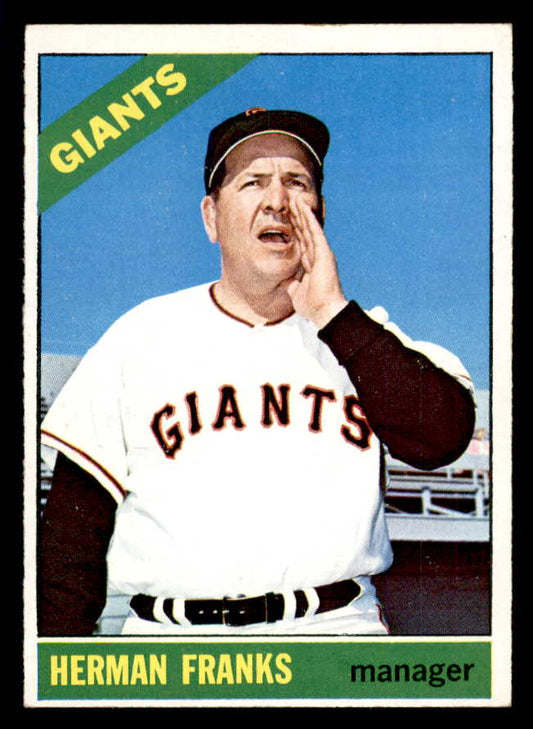 1966 Topps Baseball #537 Herman Franks Giants EX-MT 553722