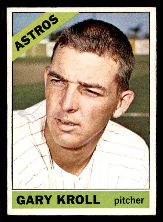 1966 Topps Baseball #548 Gary Kroll Astros EX+/EX-MT 553745