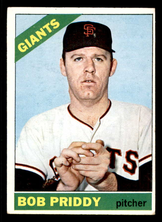 1966 Topps Baseball #572 Bob Priddy Giants EX 553796