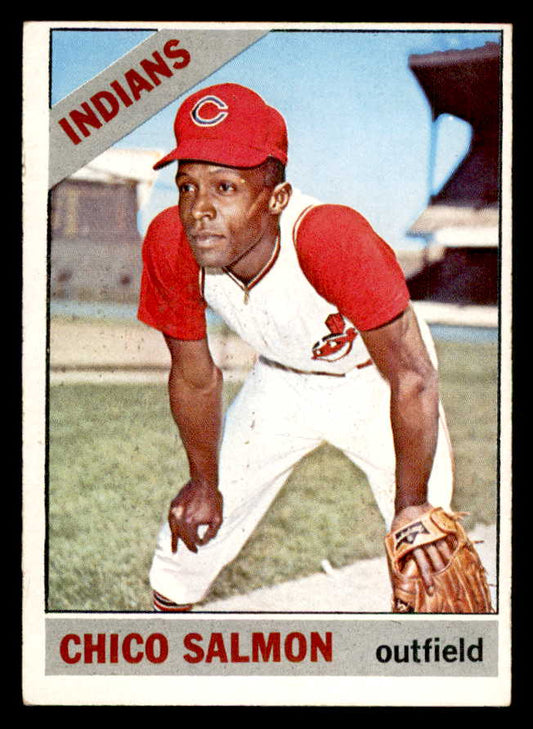 1966 Topps Baseball #594 Chico Salmon Indians EX-MT 553850