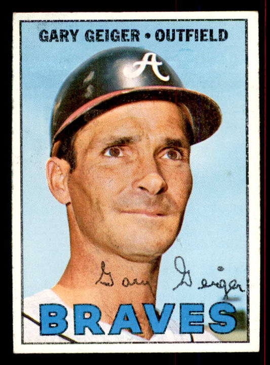 1967 Topps Baseball #566 Gary Geiger Braves EX-MT 554076