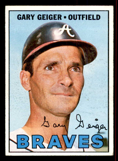 1967 Topps Baseball #566 Gary Geiger Braves EX+/EX-MT 554079