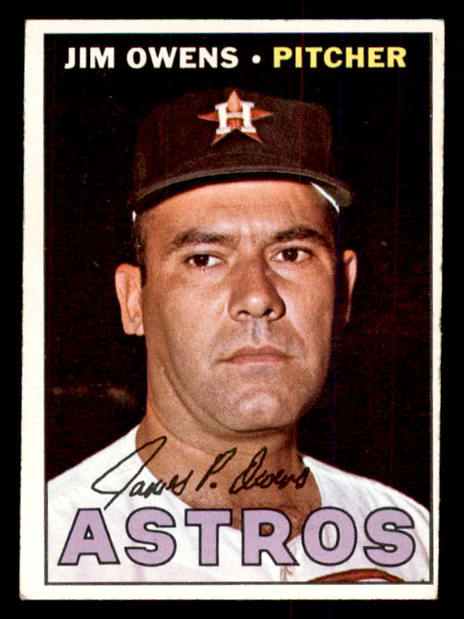 1967 Topps Baseball #582 Jim Owens Astros EX 554168