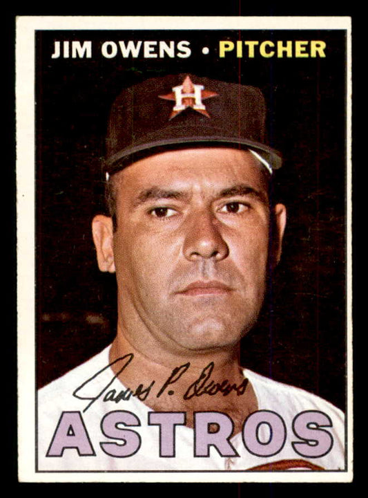 1967 Topps Baseball #582 Jim Owens Astros EX 554169