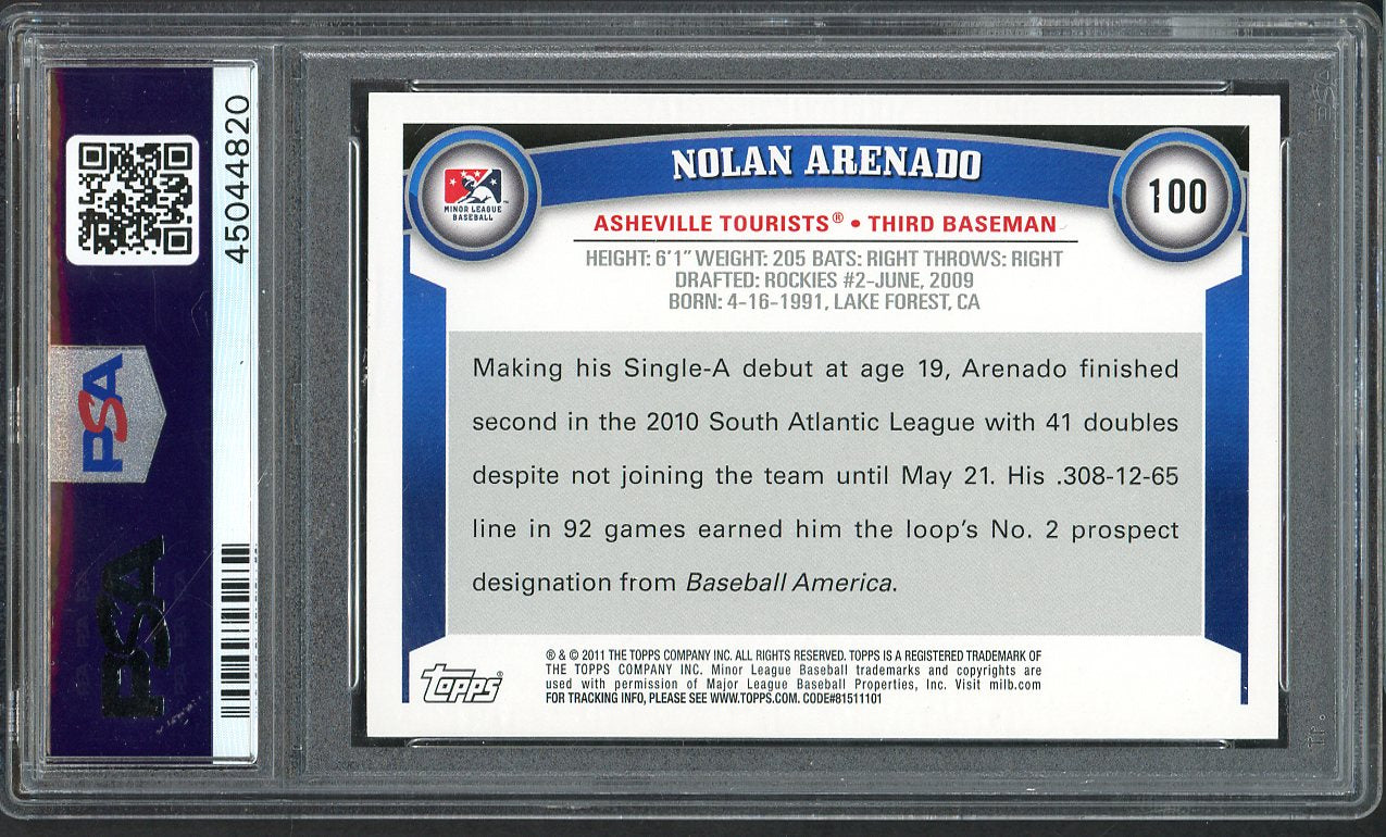 2011 Topps Pro Debut #100 Nolan Arenado Tourists PSA 10 GEM MINT 554367