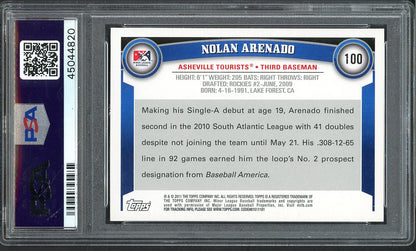 2011 Topps Pro Debut #100 Nolan Arenado Tourists PSA 10 GEM MINT 554367