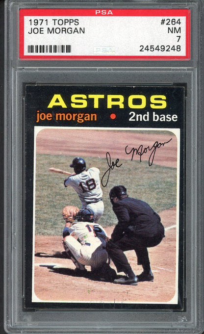 1971 Topps Baseball #264 Joe Morgan Astros PSA 7 NM 554373