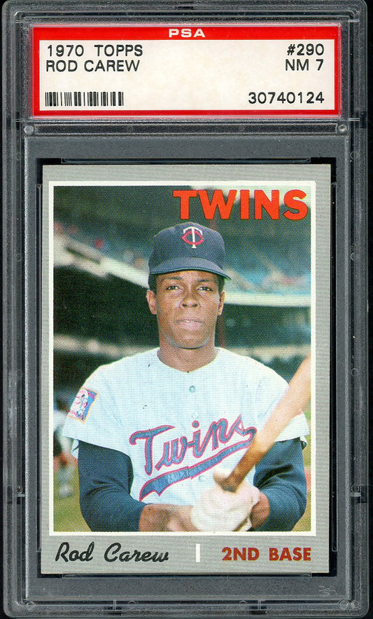 1970 Topps Baseball #290 Rod Carew Twins PSA 7 NM 554383