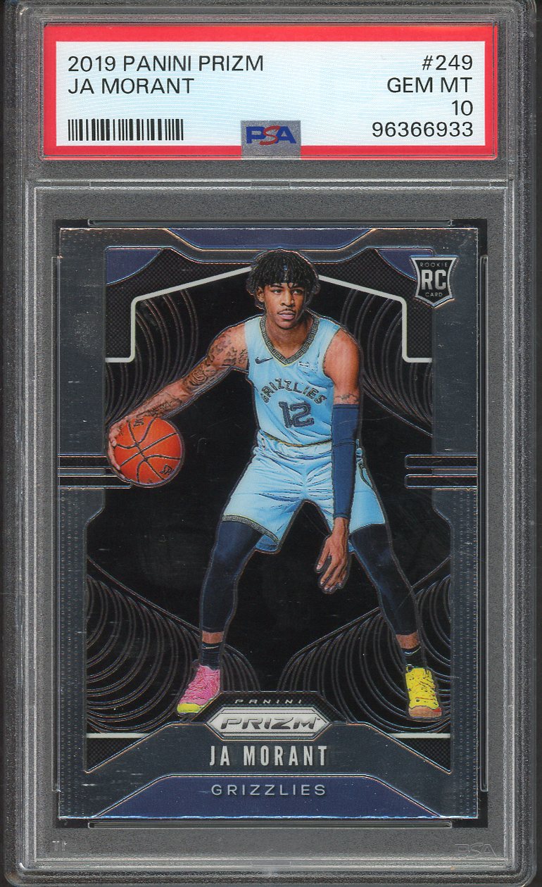 2019 Panini Prizm #249 Ja Morant Grizzlies PSA 10 GEM MINT 554393