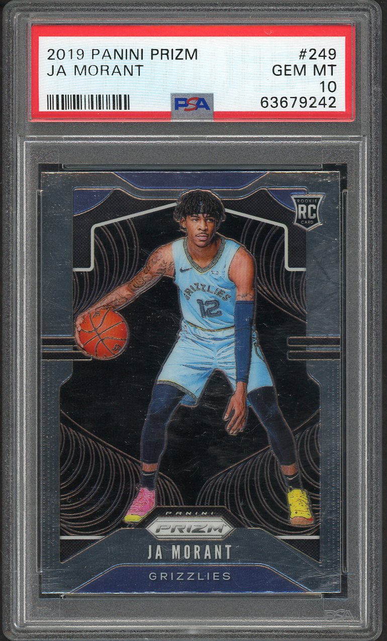 2019 Panini Prizm #249 Ja Morant Grizzlies PSA 10 GEM MINT 554395