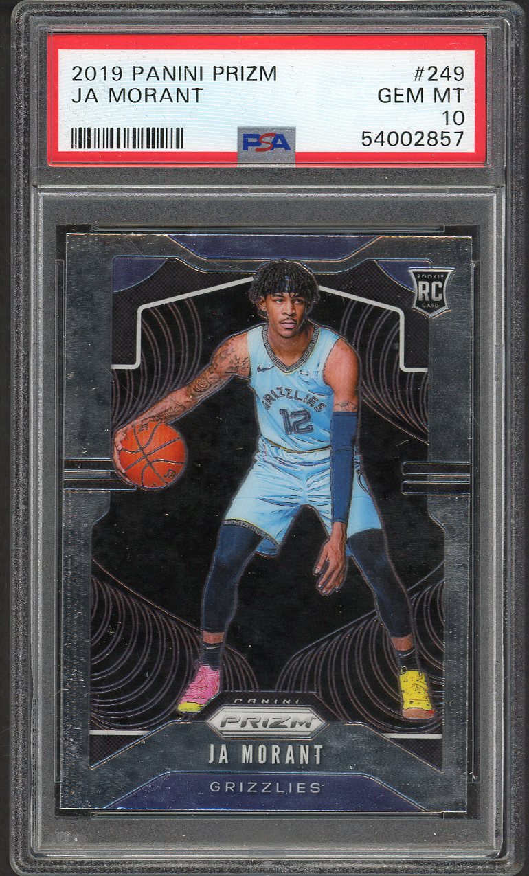 2019 Panini Prizm #249 Ja Morant Grizzlies PSA 10 GEM MINT 554396