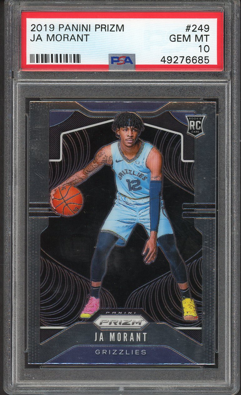 2019 Panini Prizm #249 Ja Morant Grizzlies PSA 10 GEM MINT 554397