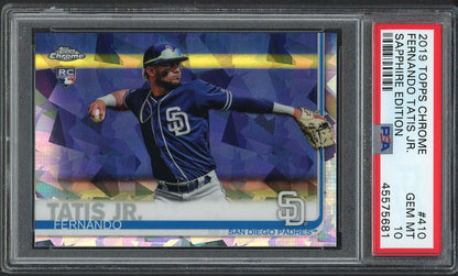 2019 Topps Chrome #410 Fernando Tatis Jr Padres PSA 10 GEM MINT Sapphire 554419