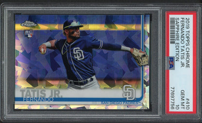 2019 Topps Chrome #410 Fernando Tatis Jr Padres PSA 10 GEM MINT Sapphire 554422